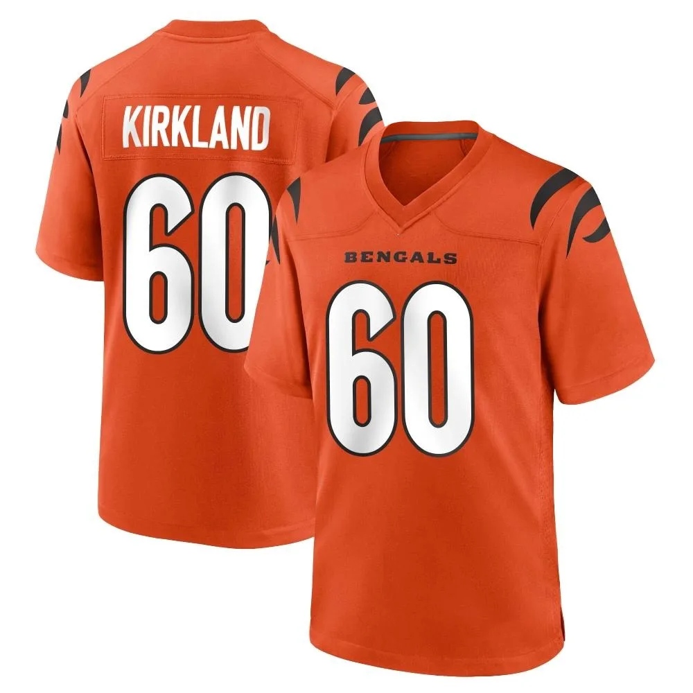 Youth Cincinnati Bengals Jaxson Kirkland Nike Game Orange Jersey Youth Cincinnati Bengals Jaxson Kirkland Nike Game Orange Jersey