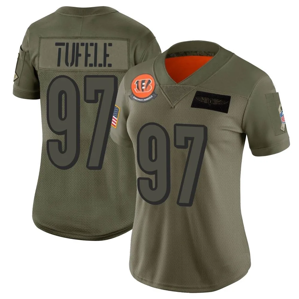 Women's Cincinnati Bengals Jay Tufele Nike 2019 Salute to Service Limited Camo Jersey Women's Cincinnati Bengals Jay Tufele Nike 2019 Salute to Service Limited Camo Jersey
