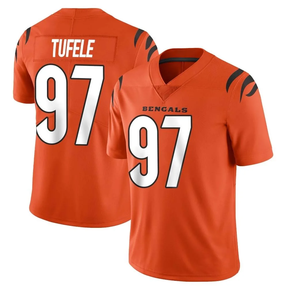 Youth Cincinnati Bengals Jay Tufele Nike Vapor Untouchable Limited Orange Jersey Youth Cincinnati Bengals Jay Tufele Nike Vapor Untouchable Limited Orange Jersey