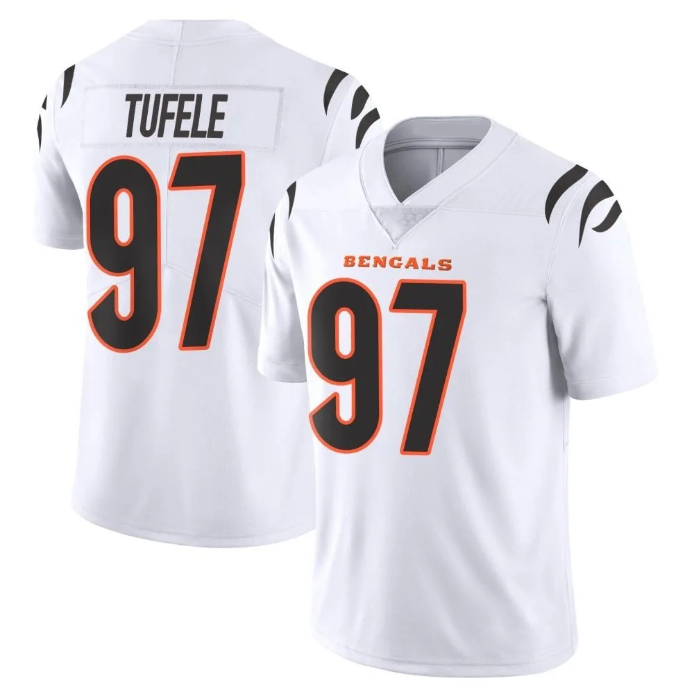 Youth Cincinnati Bengals Jay Tufele Nike Vapor Untouchable Limited White Jersey Youth Cincinnati Bengals Jay Tufele Nike Vapor Untouchable Limited White Jersey