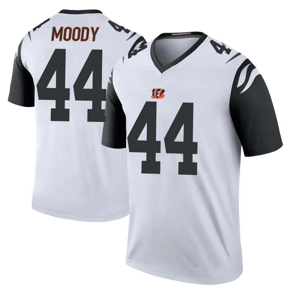 Men's Cincinnati Bengals Jaylen Moody Nike Color Rush Legend White Jersey Men's Cincinnati Bengals Jaylen Moody Nike Color Rush Legend White Jersey