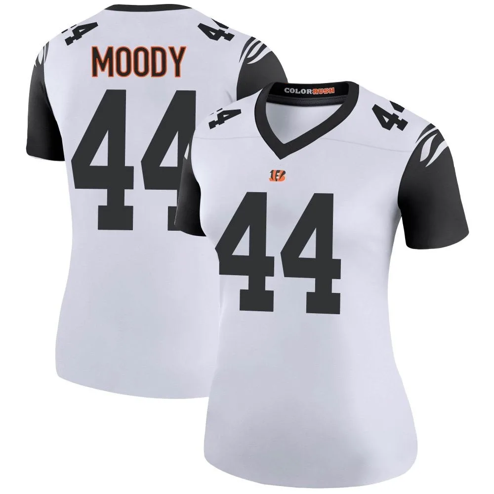 Women's Cincinnati Bengals Jaylen Moody Nike Color Rush Legend White Jersey Women's Cincinnati Bengals Jaylen Moody Nike Color Rush Legend White Jersey