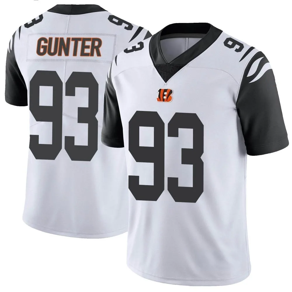 Men's Cincinnati Bengals Jeff Gunter Nike Color Rush Vapor Untouchable Limited White Jersey Men's Cincinnati Bengals Jeff Gunter Nike Color Rush Vapor Untouchable Limited White Jersey