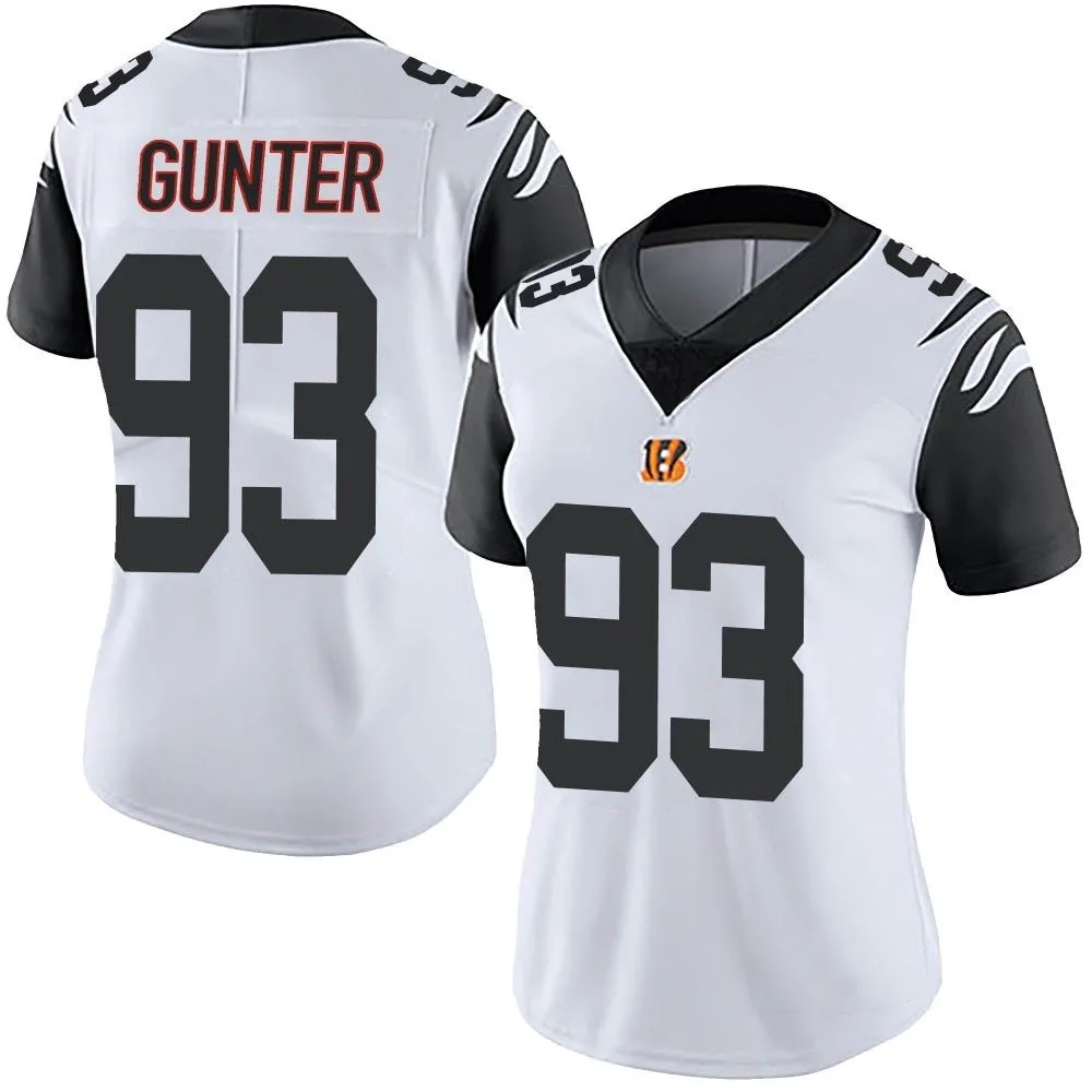 Women's Cincinnati Bengals Jeff Gunter Nike Color Rush Vapor Untouchable Limited White Jersey Women's Cincinnati Bengals Jeff Gunter Nike Color Rush Vapor Untouchable Limited White Jersey