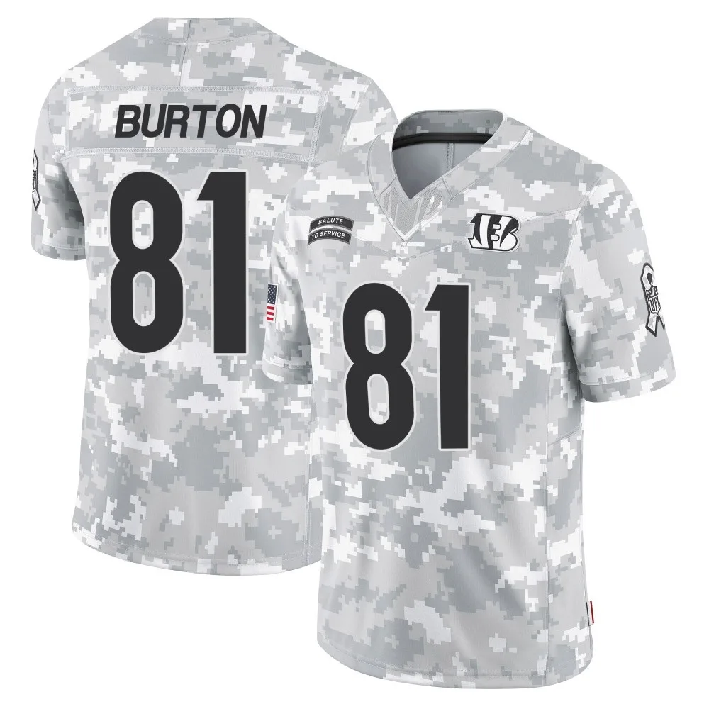 Youth Cincinnati Bengals Jermaine Burton Nike 2024 Salute to Service Limited Arctic Camo Jersey Youth Cincinnati Bengals Jermaine Burton Nike 2024 Salute to Service Limited Arctic Camo Jersey