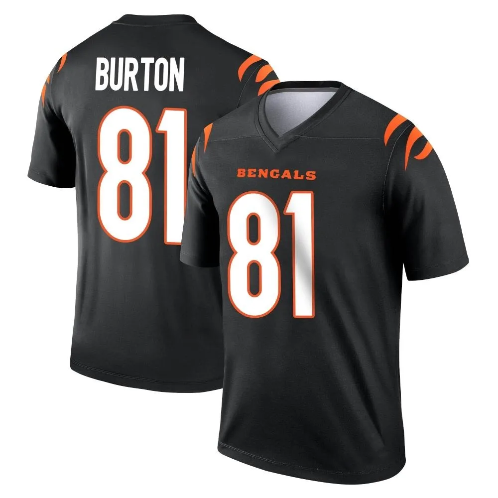 Youth Cincinnati Bengals Jermaine Burton Nike Legend Black Jersey Youth Cincinnati Bengals Jermaine Burton Nike Legend Black Jersey