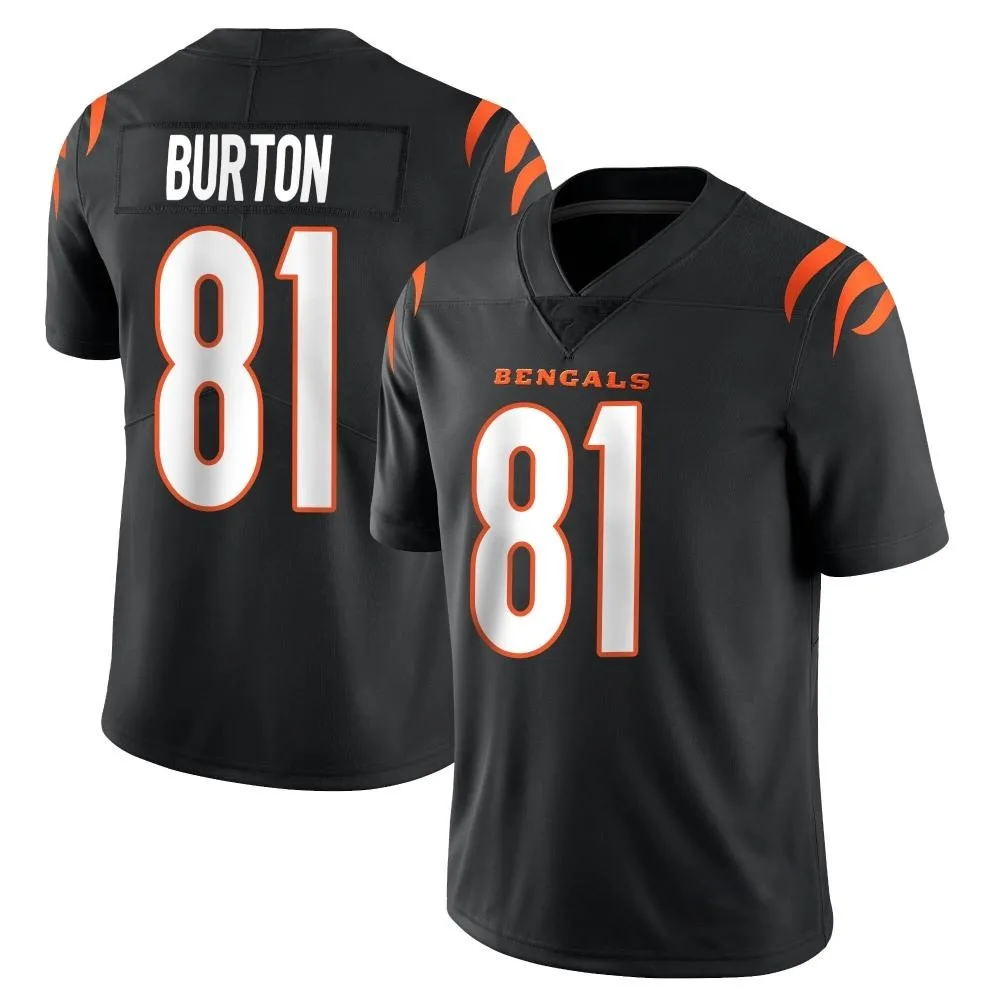 Youth Cincinnati Bengals Jermaine Burton Nike Team Color Vapor Untouchable Limited Black Jersey Youth Cincinnati Bengals Jermaine Burton Nike Team Color Vapor Untouchable Limited Black Jersey