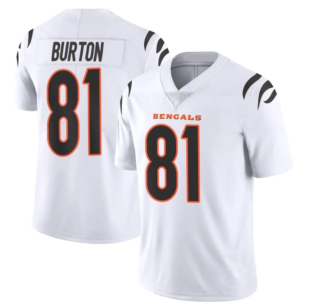 Youth Cincinnati Bengals Jermaine Burton Nike Vapor Untouchable Limited White Jersey Youth Cincinnati Bengals Jermaine Burton Nike Vapor Untouchable Limited White Jersey