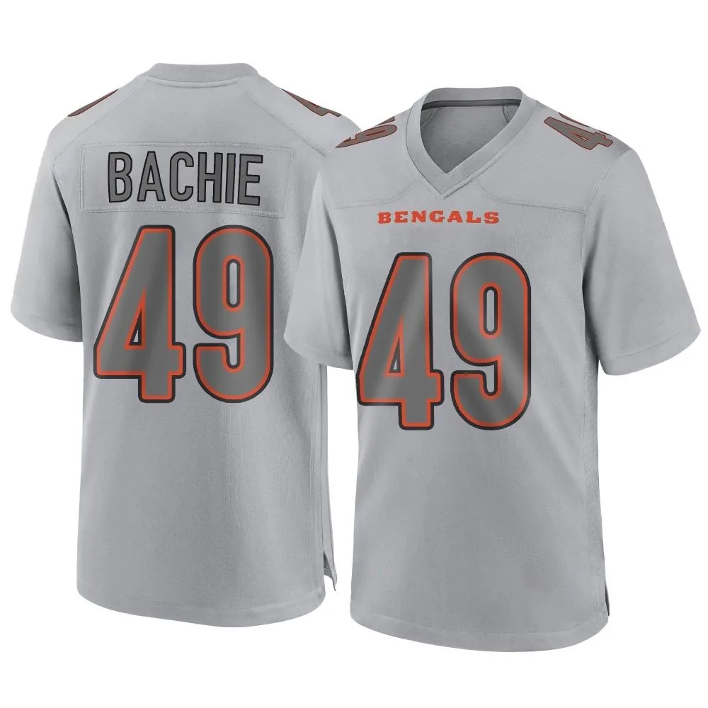 Men's Cincinnati Bengals Joe Bachie Nike Atmosphere Fashion Game Gray Jersey Men's Cincinnati Bengals Joe Bachie Nike Atmosphere Fashion Game Gray Jersey