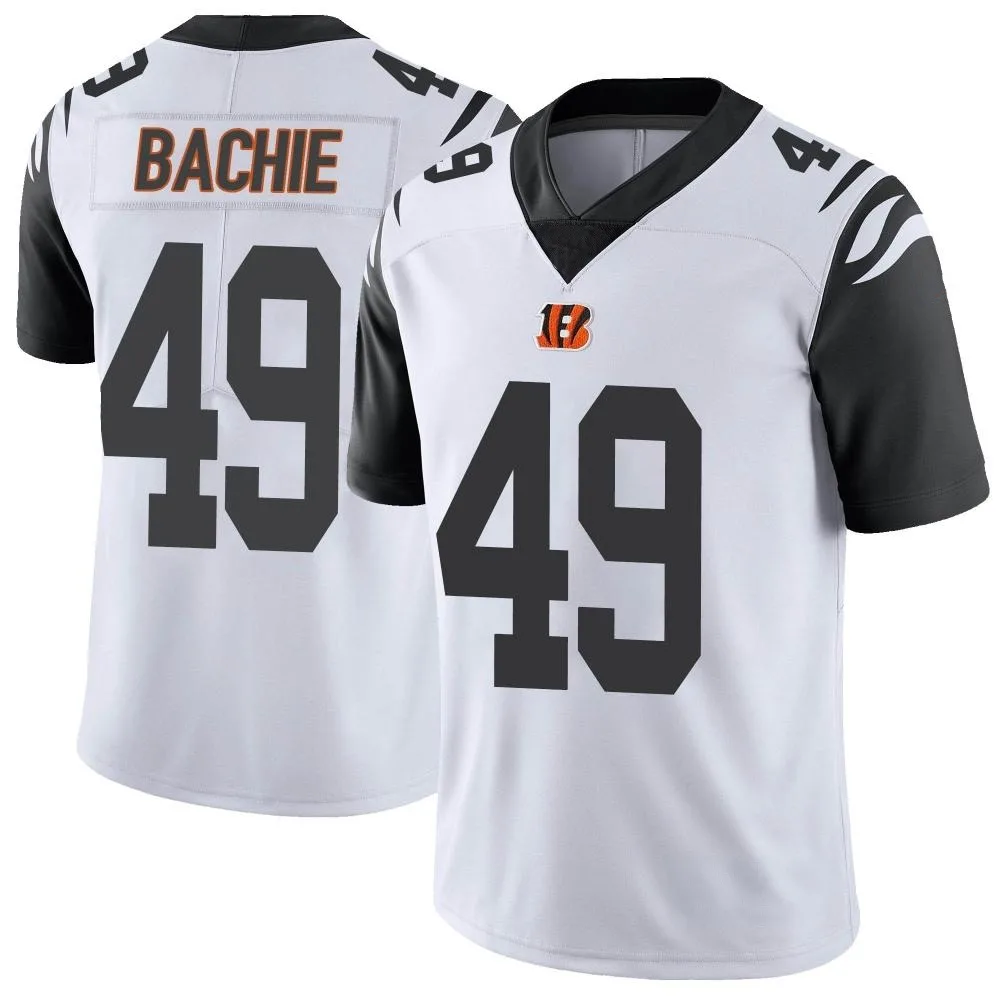 Men's Cincinnati Bengals Joe Bachie Nike Color Rush Vapor Untouchable Limited White Jersey Men's Cincinnati Bengals Joe Bachie Nike Color Rush Vapor Untouchable Limited White Jersey