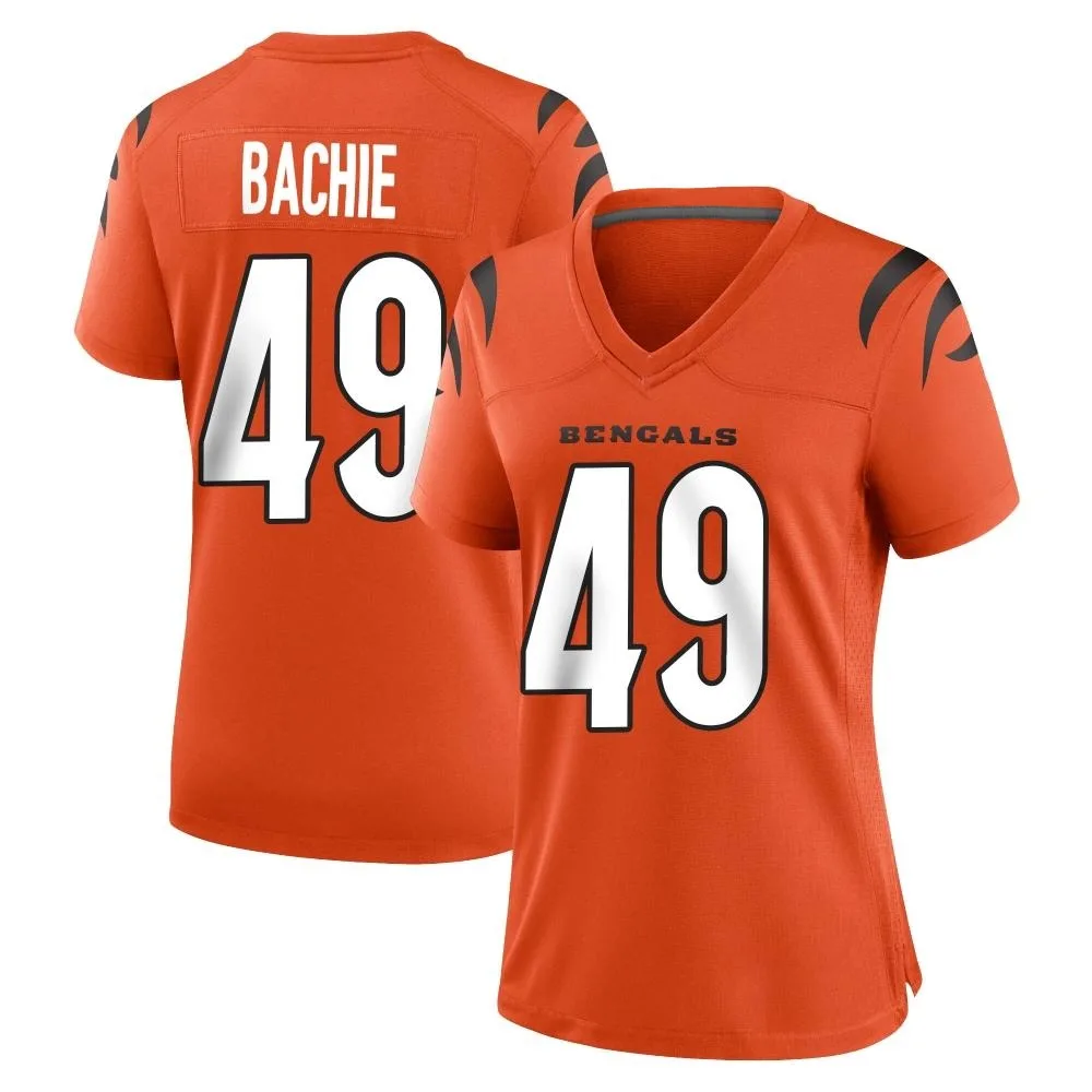 Women's Cincinnati Bengals Joe Bachie Nike Game Orange Jersey Women's Cincinnati Bengals Joe Bachie Nike Game Orange Jersey