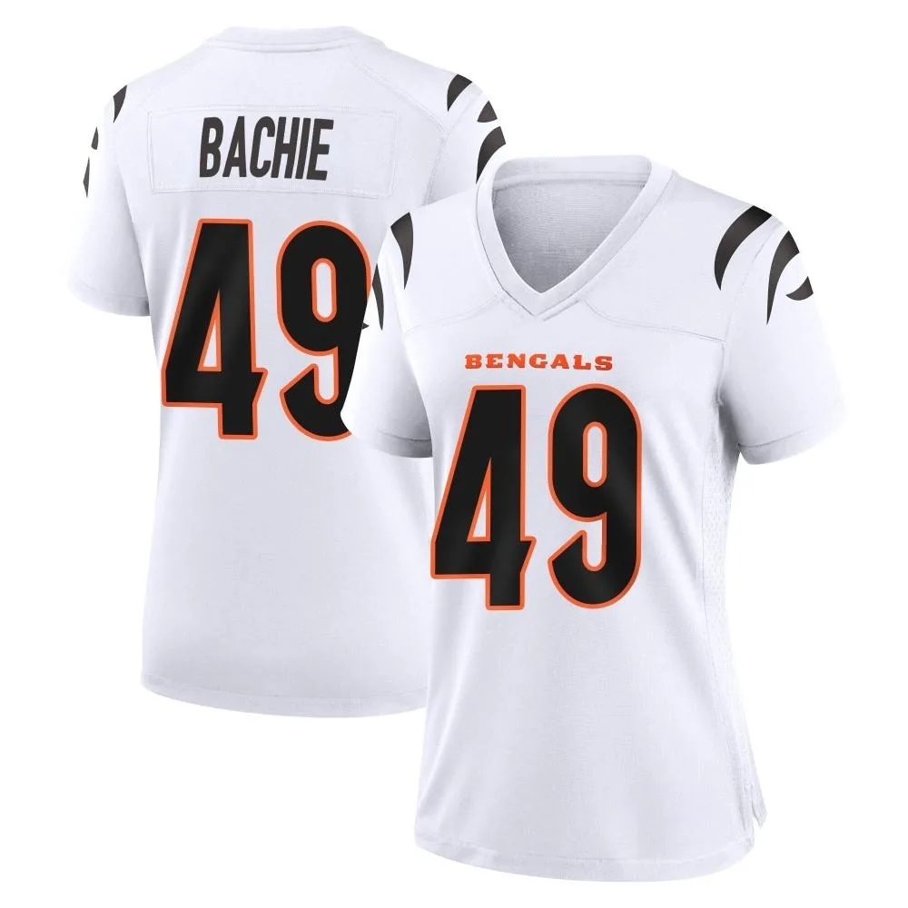 Women's Cincinnati Bengals Joe Bachie Nike Game White Jersey Women's Cincinnati Bengals Joe Bachie Nike Game White Jersey