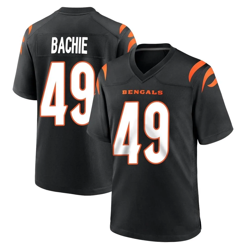 Youth Cincinnati Bengals Joe Bachie Nike Team Color Game Black Jersey Youth Cincinnati Bengals Joe Bachie Nike Team Color Game Black Jersey