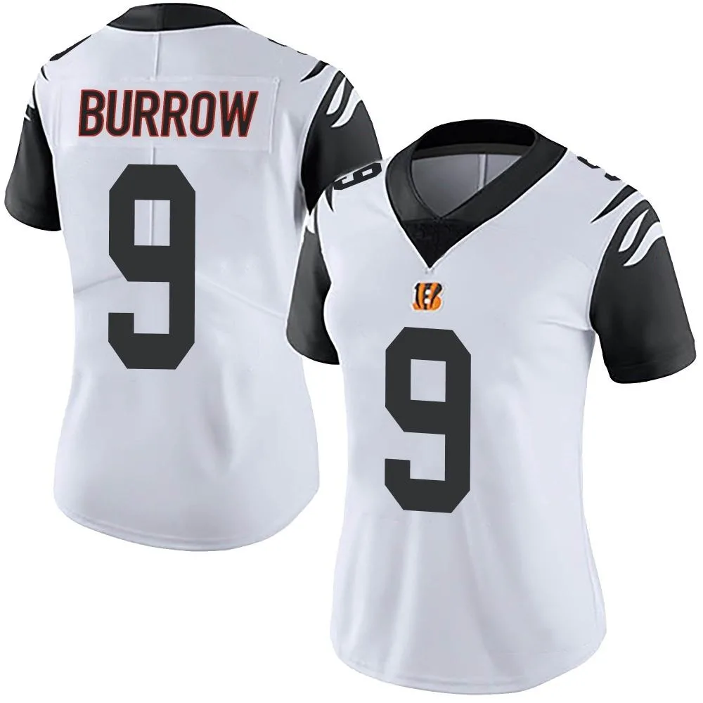 Women's Cincinnati Bengals Joe Burrow Nike Color Rush Vapor Untouchable Limited White Jersey Women's Cincinnati Bengals Joe Burrow Nike Color Rush Vapor Untouchable Limited White Jersey