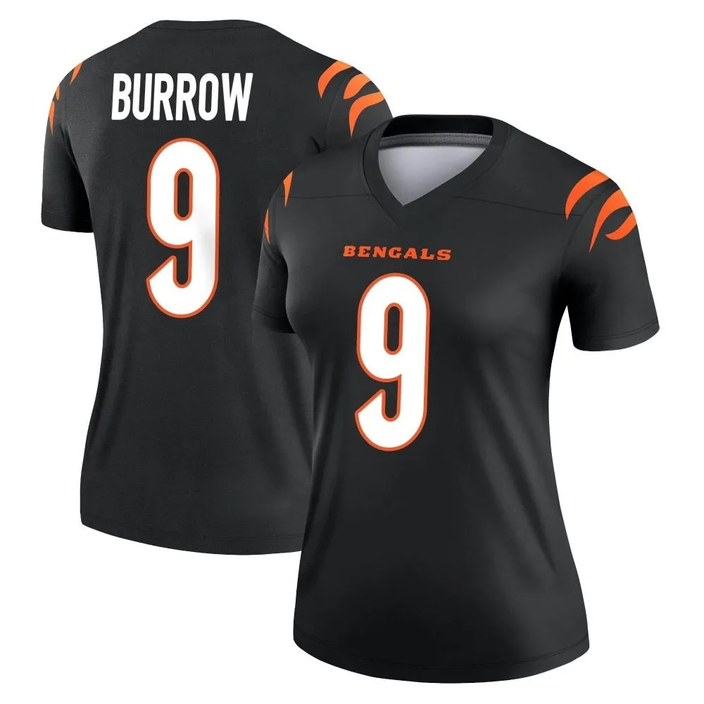 Women's Cincinnati Bengals Joe Burrow Nike Legend Black Jersey Women's Cincinnati Bengals Joe Burrow Nike Legend Black Jersey