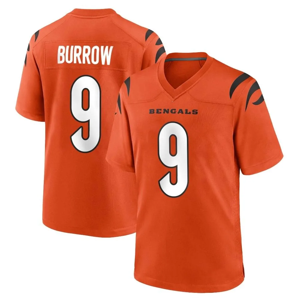 Youth Cincinnati Bengals Joe Burrow Nike Game Orange Jersey Youth Cincinnati Bengals Joe Burrow Nike Game Orange Jersey