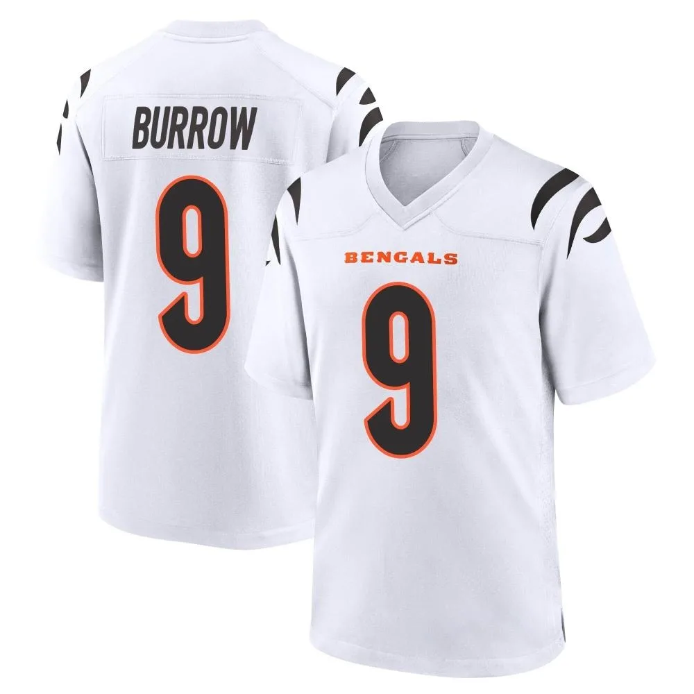 Youth Cincinnati Bengals Joe Burrow Nike Game White Jersey Youth Cincinnati Bengals Joe Burrow Nike Game White Jersey