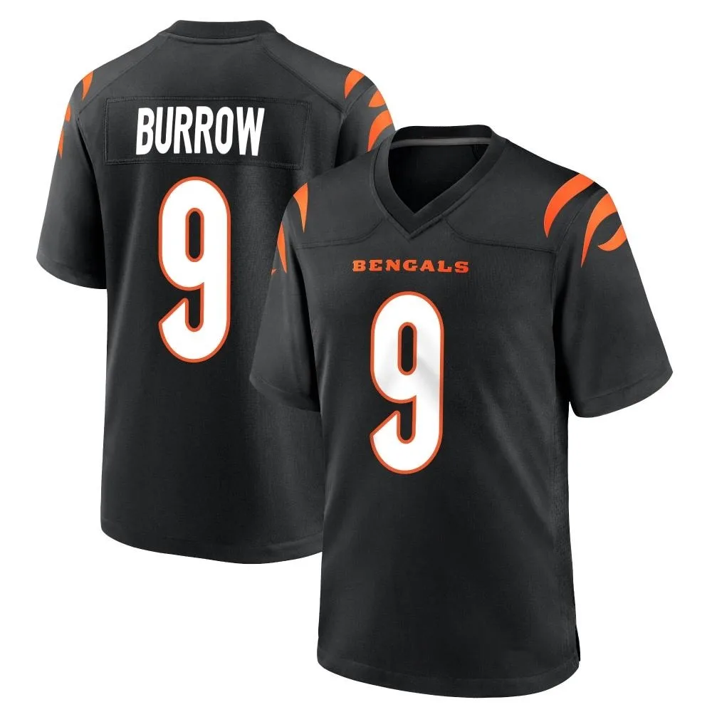 Youth Cincinnati Bengals Joe Burrow Nike Team Color Game Black Jersey Youth Cincinnati Bengals Joe Burrow Nike Team Color Game Black Jersey