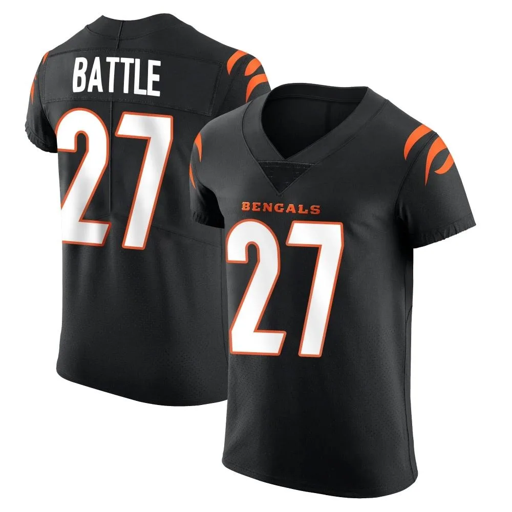 Men's Cincinnati Bengals Jordan Battle Nike Team Color Vapor Untouchable Elite Black Jersey Men's Cincinnati Bengals Jordan Battle Nike Team Color Vapor Untouchable Elite Black Jersey