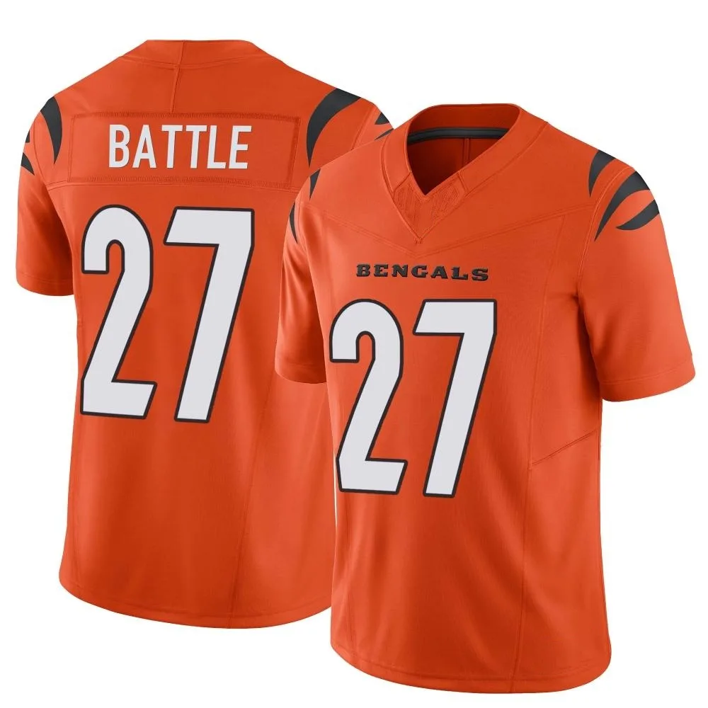 Men's Cincinnati Bengals Jordan Battle Nike Vapor F.U.S.E. Limited Orange Jersey Men's Cincinnati Bengals Jordan Battle Nike Vapor F.U.S.E. Limited Orange Jersey