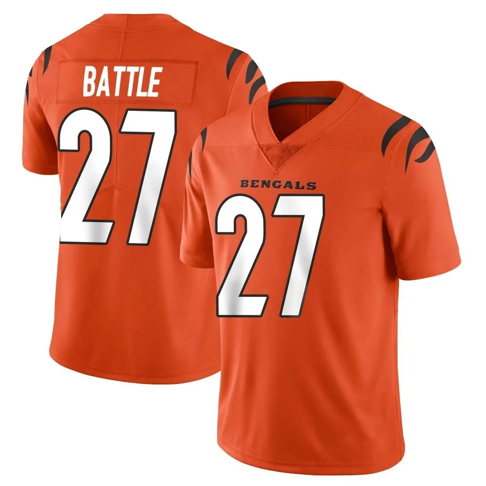 Men's Cincinnati Bengals Jordan Battle Nike Vapor Untouchable Limited Orange Jersey Men's Cincinnati Bengals Jordan Battle Nike Vapor Untouchable Limited Orange Jersey