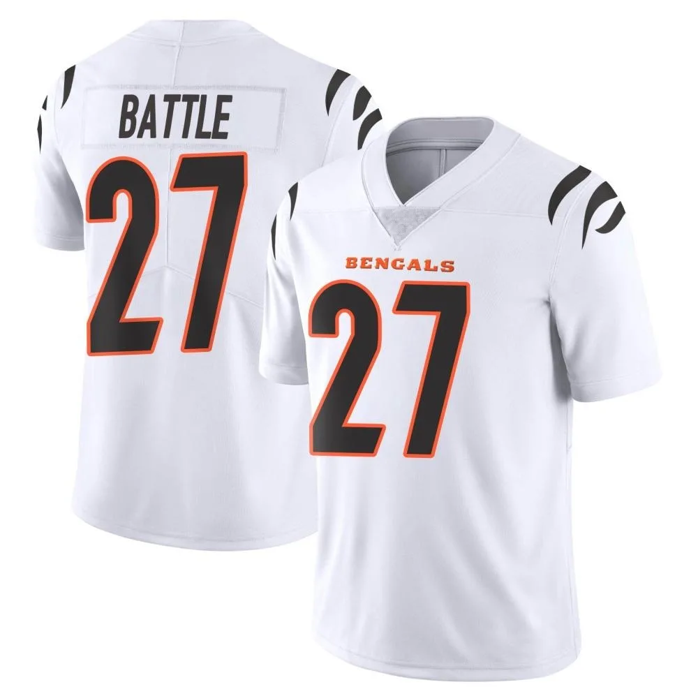 Men's Cincinnati Bengals Jordan Battle Nike Vapor Untouchable Limited White Jersey Men's Cincinnati Bengals Jordan Battle Nike Vapor Untouchable Limited White Jersey
