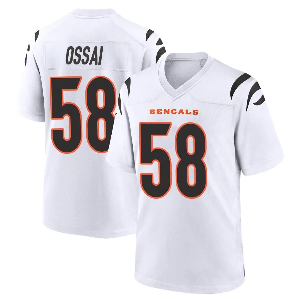Men's Cincinnati Bengals Joseph Ossai Nike Game White Jersey Men's Cincinnati Bengals Joseph Ossai Nike Game White Jersey