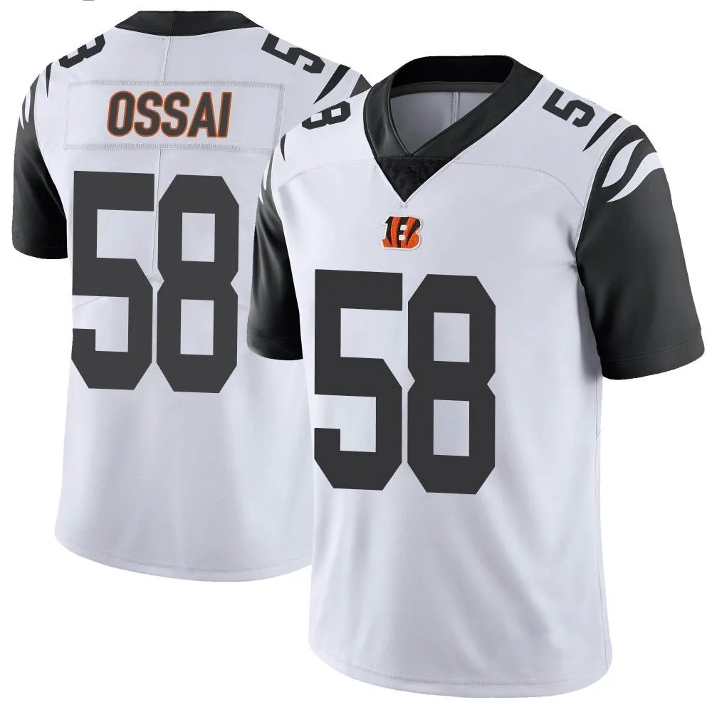 Youth Cincinnati Bengals Joseph Ossai Nike Color Rush Vapor Untouchable Limited White Jersey Youth Cincinnati Bengals Joseph Ossai Nike Color Rush Vapor Untouchable Limited White Jersey
