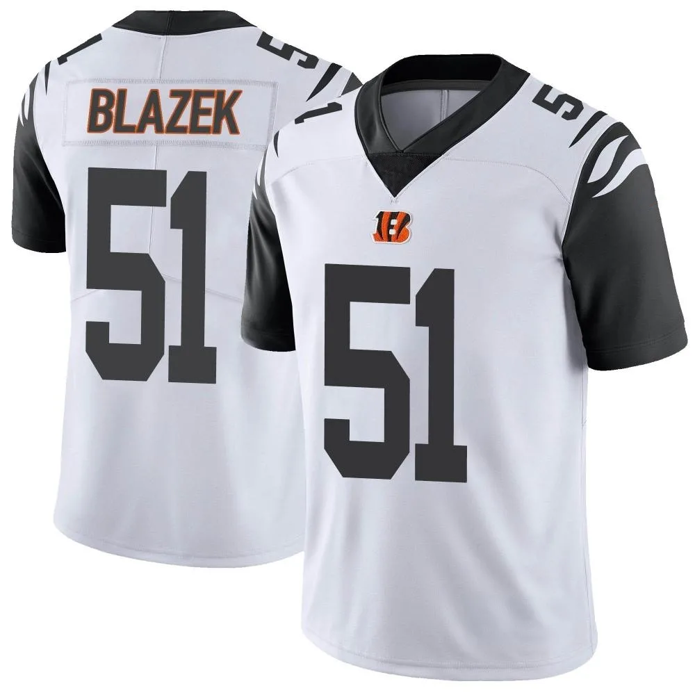Men's Cincinnati Bengals Justin Blazek Nike Color Rush Vapor Untouchable Limited White Jersey Men's Cincinnati Bengals Justin Blazek Nike Color Rush Vapor Untouchable Limited White Jersey