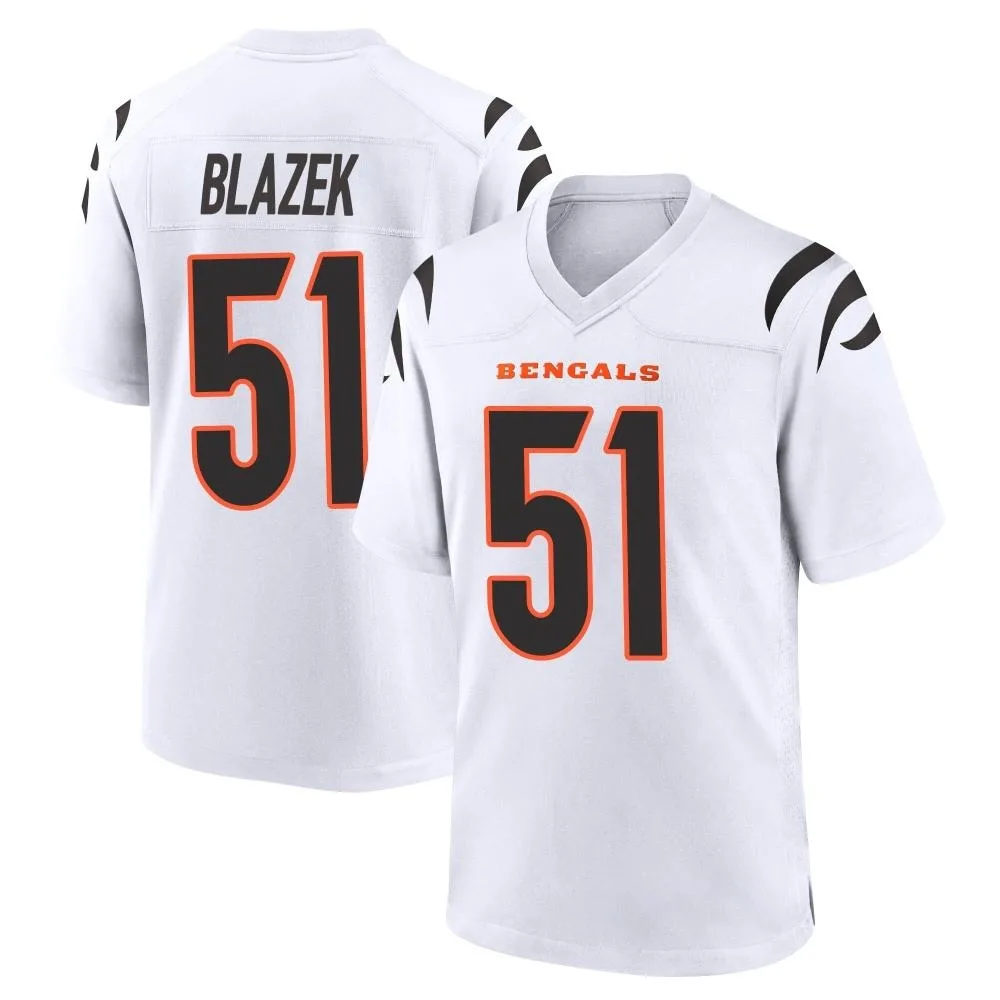 Men's Cincinnati Bengals Justin Blazek Nike Game White Jersey Men's Cincinnati Bengals Justin Blazek Nike Game White Jersey