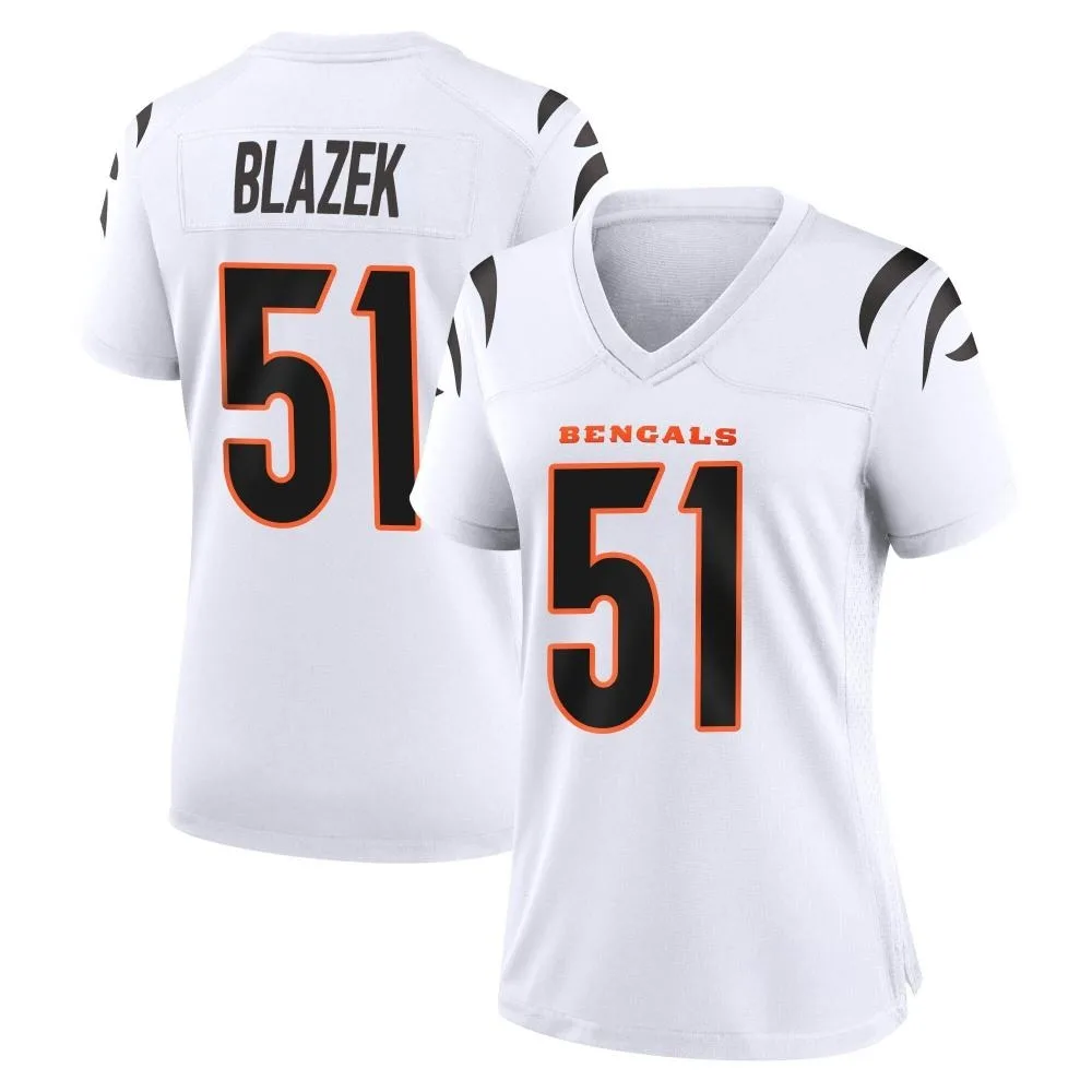 Women's Cincinnati Bengals Justin Blazek Nike Game White Jersey Women's Cincinnati Bengals Justin Blazek Nike Game White Jersey