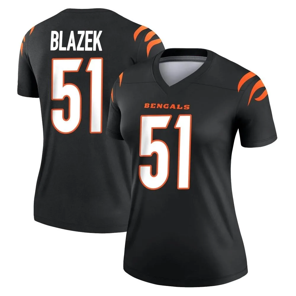 Women's Cincinnati Bengals Justin Blazek Nike Legend Black Jersey Women's Cincinnati Bengals Justin Blazek Nike Legend Black Jersey
