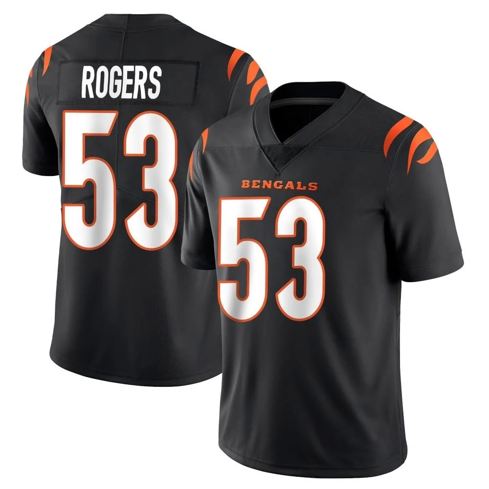Men's Cincinnati Bengals Justin Rogers Nike Team Color Vapor Untouchable Limited Black Jersey Men's Cincinnati Bengals Justin Rogers Nike Team Color Vapor Untouchable Limited Black Jersey