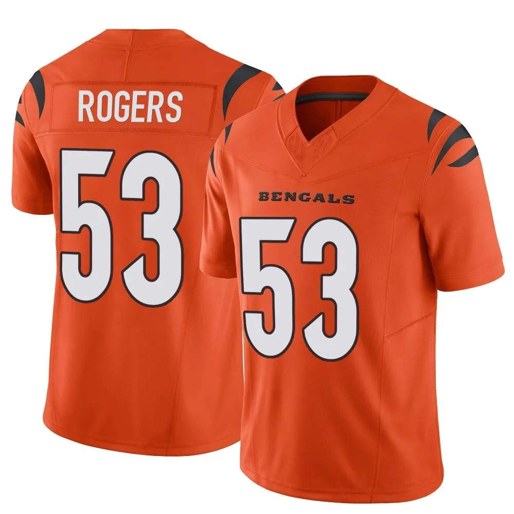 Men's Cincinnati Bengals Justin Rogers Nike Vapor F.U.S.E. Limited Orange Jersey Men's Cincinnati Bengals Justin Rogers Nike Vapor F.U.S.E. Limited Orange Jersey