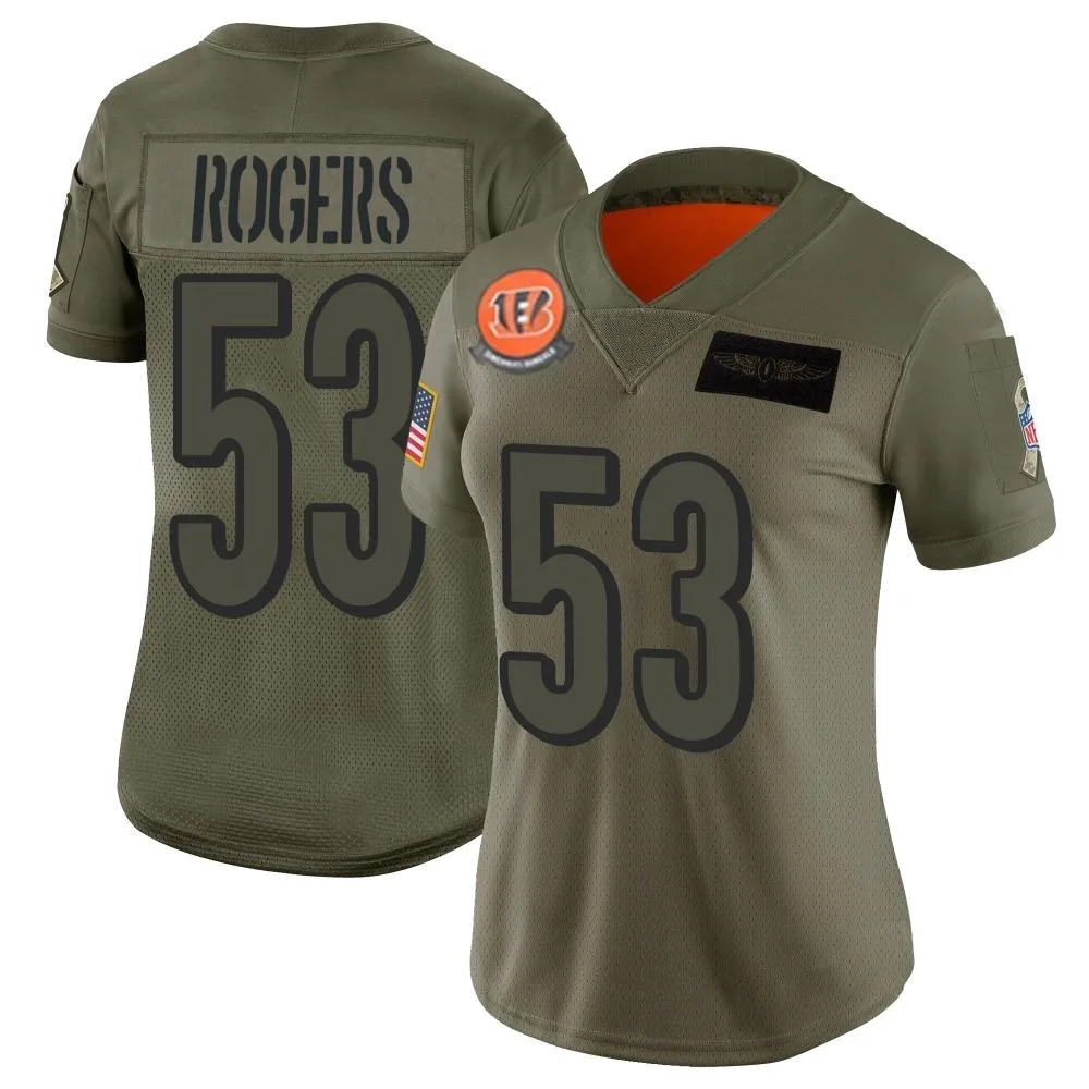 Women's Cincinnati Bengals Justin Rogers Nike 2019 Salute to Service Limited Camo Jersey Women's Cincinnati Bengals Justin Rogers Nike 2019 Salute to Service Limited Camo Jersey