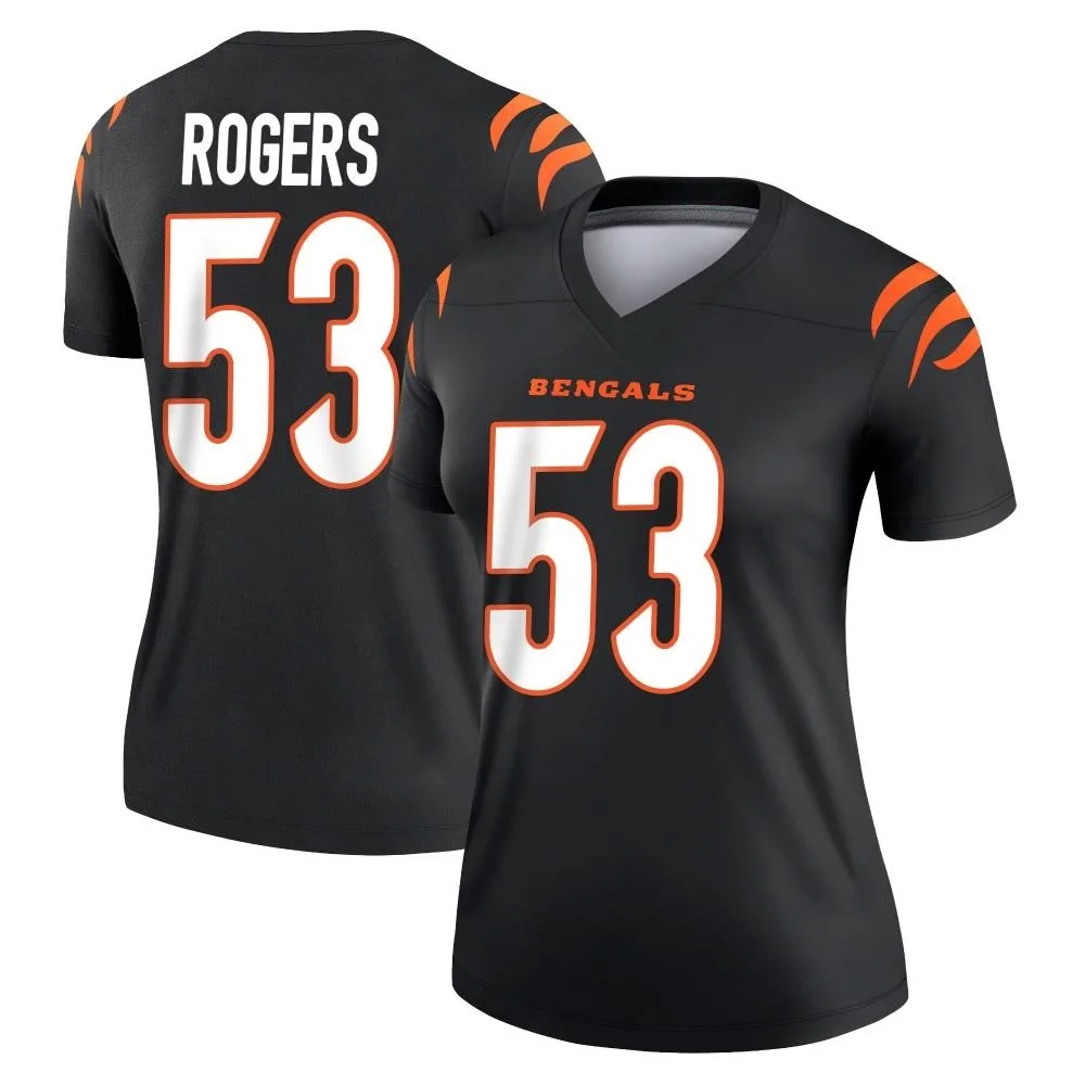 Women's Cincinnati Bengals Justin Rogers Nike Legend Black Jersey Women's Cincinnati Bengals Justin Rogers Nike Legend Black Jersey