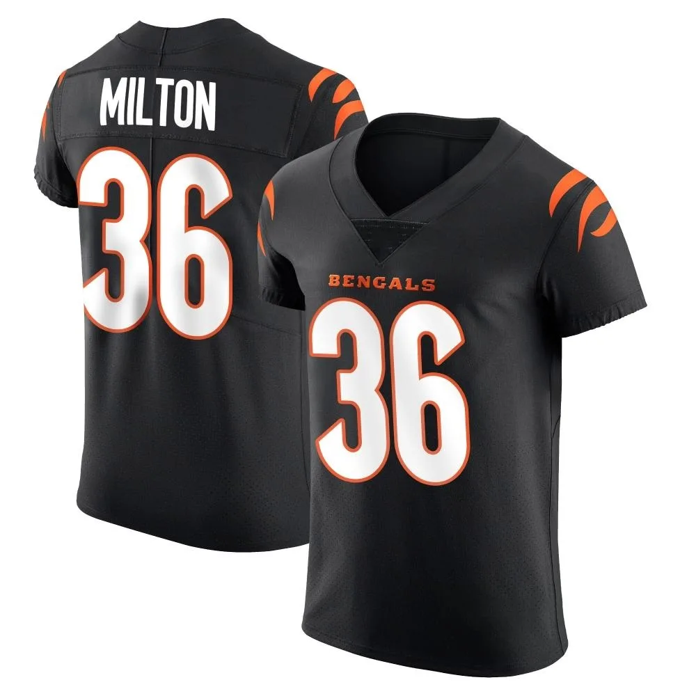 Men's Cincinnati Bengals Kendall Milton Nike Team Color Vapor Untouchable Elite Black Jersey Men's Cincinnati Bengals Kendall Milton Nike Team Color Vapor Untouchable Elite Black Jersey