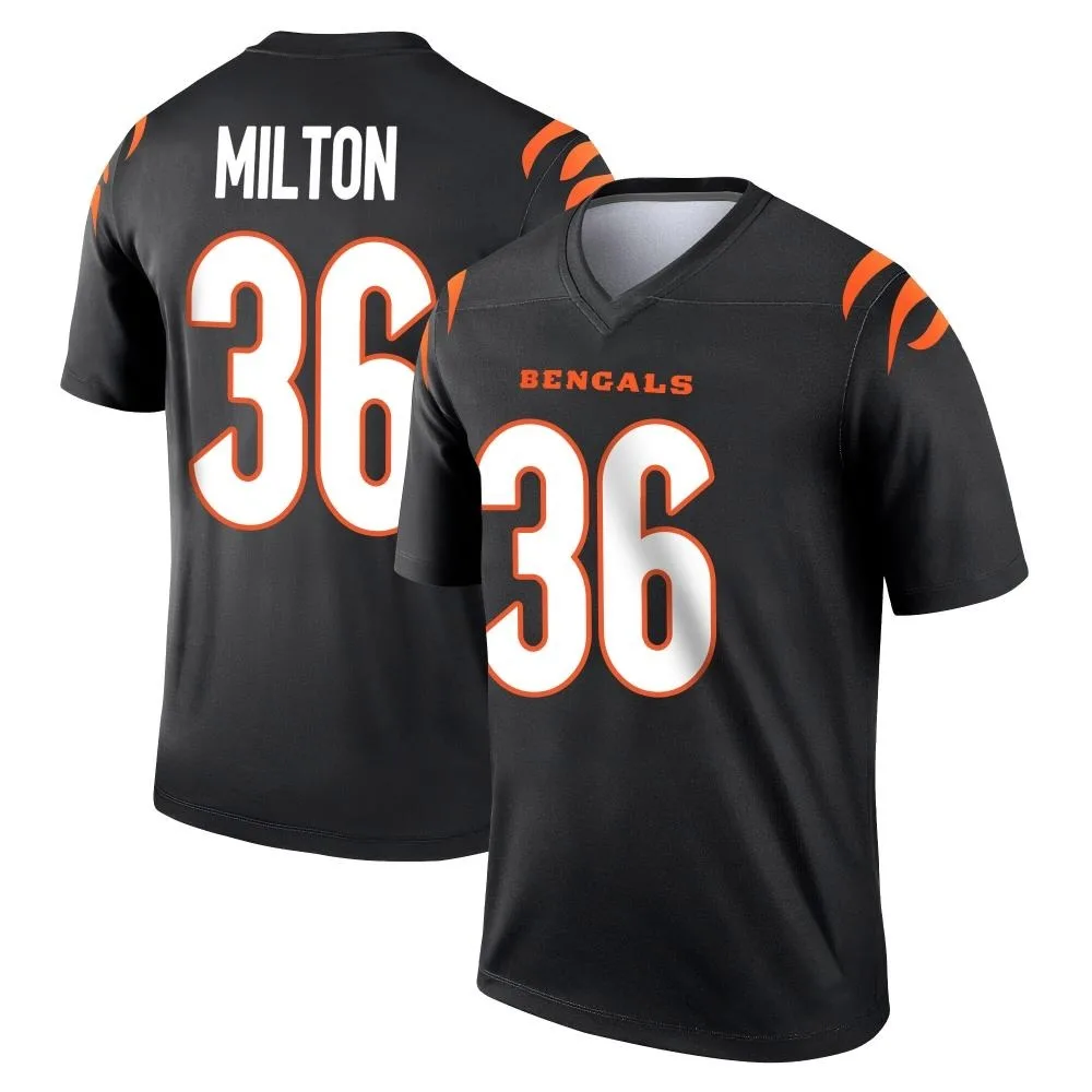 Youth Cincinnati Bengals Kendall Milton Nike Legend Black Jersey Youth Cincinnati Bengals Kendall Milton Nike Legend Black Jersey