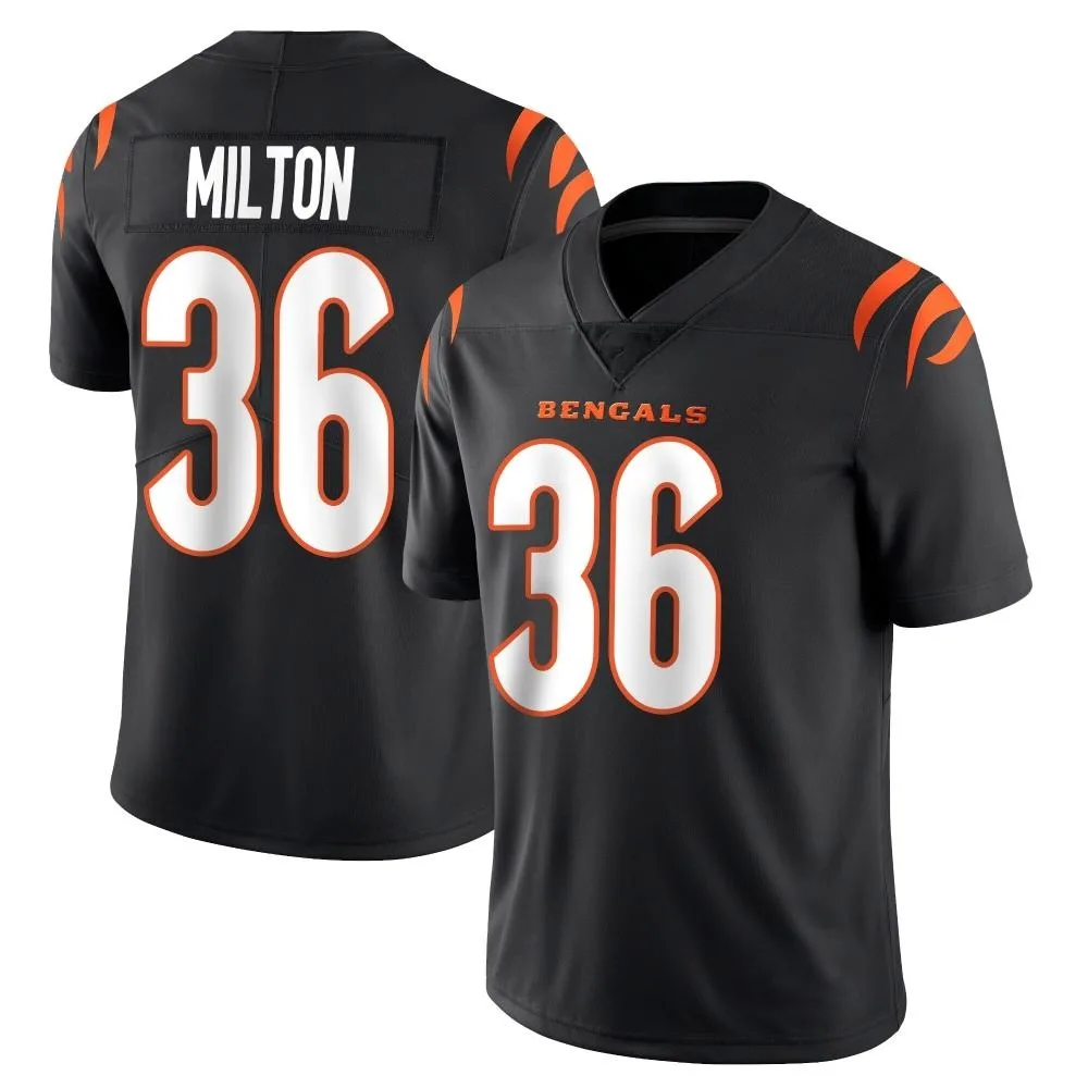 Youth Cincinnati Bengals Kendall Milton Nike Team Color Vapor Untouchable Limited Black Jersey Youth Cincinnati Bengals Kendall Milton Nike Team Color Vapor Untouchable Limited Black Jersey