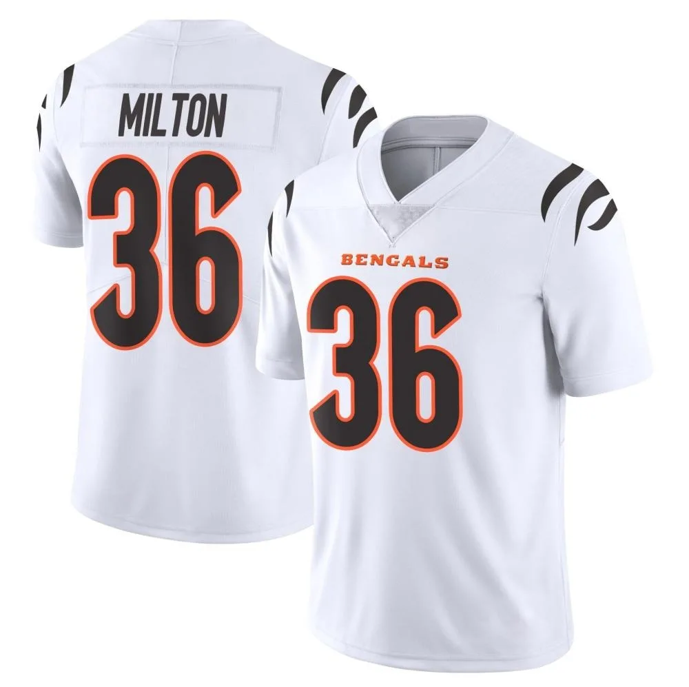 Youth Cincinnati Bengals Kendall Milton Nike Vapor Untouchable Limited White Jersey Youth Cincinnati Bengals Kendall Milton Nike Vapor Untouchable Limited White Jersey