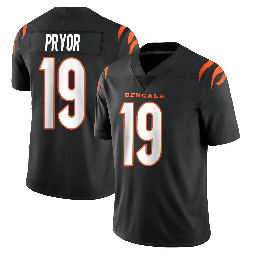 Men's Cincinnati Bengals Kendric Pryor Nike Team Color Vapor Untouchable Limited Black Jersey