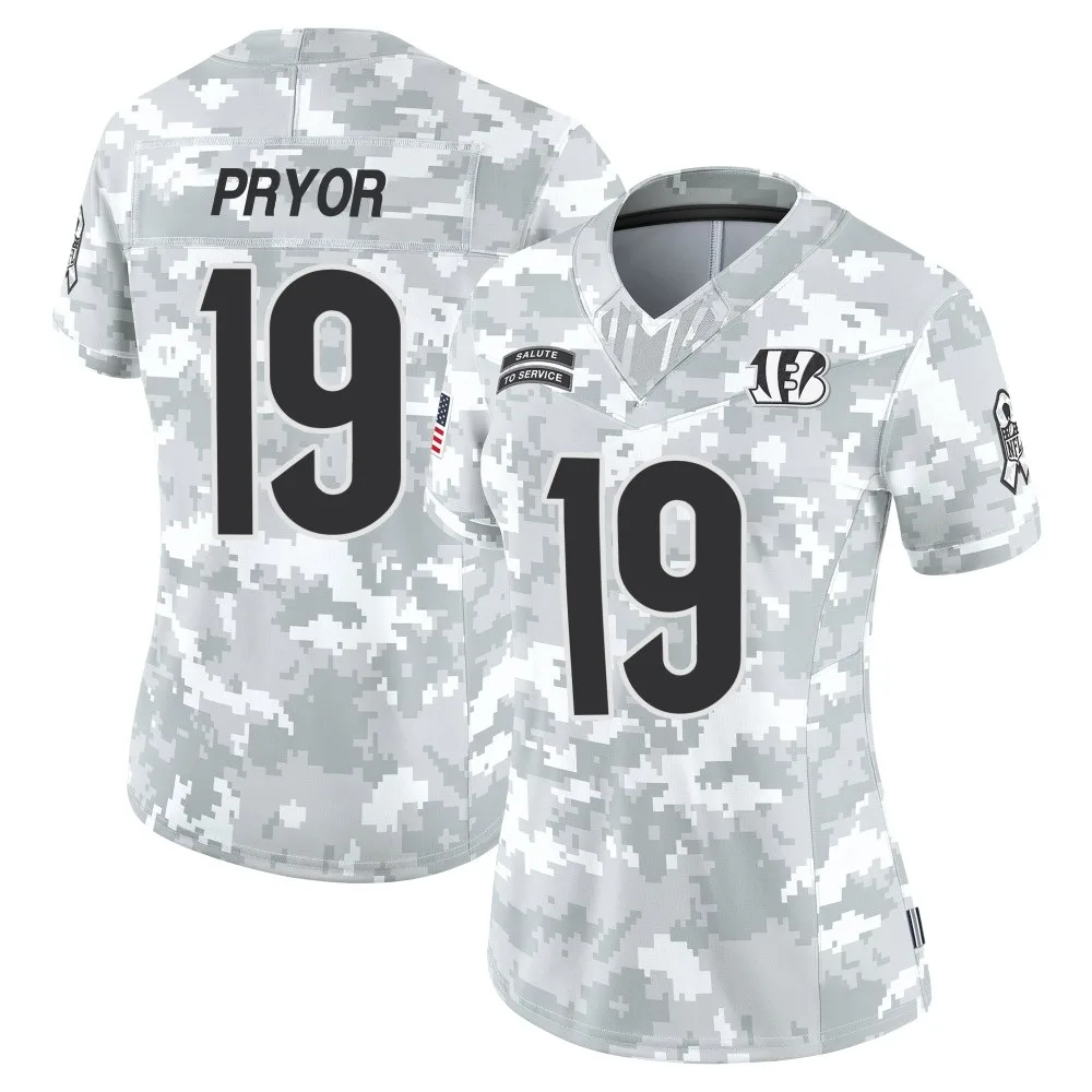 Women's Cincinnati Bengals Kendric Pryor Nike 2024 Salute to Service Limited Arctic Camo Jersey Women's Cincinnati Bengals Kendric Pryor Nike 2024 Salute to Service Limited Arctic Camo Jersey