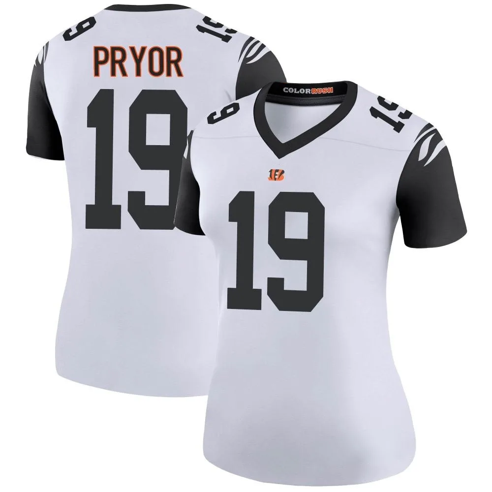 Women's Cincinnati Bengals Kendric Pryor Nike Color Rush Legend White Jersey Women's Cincinnati Bengals Kendric Pryor Nike Color Rush Legend White Jersey