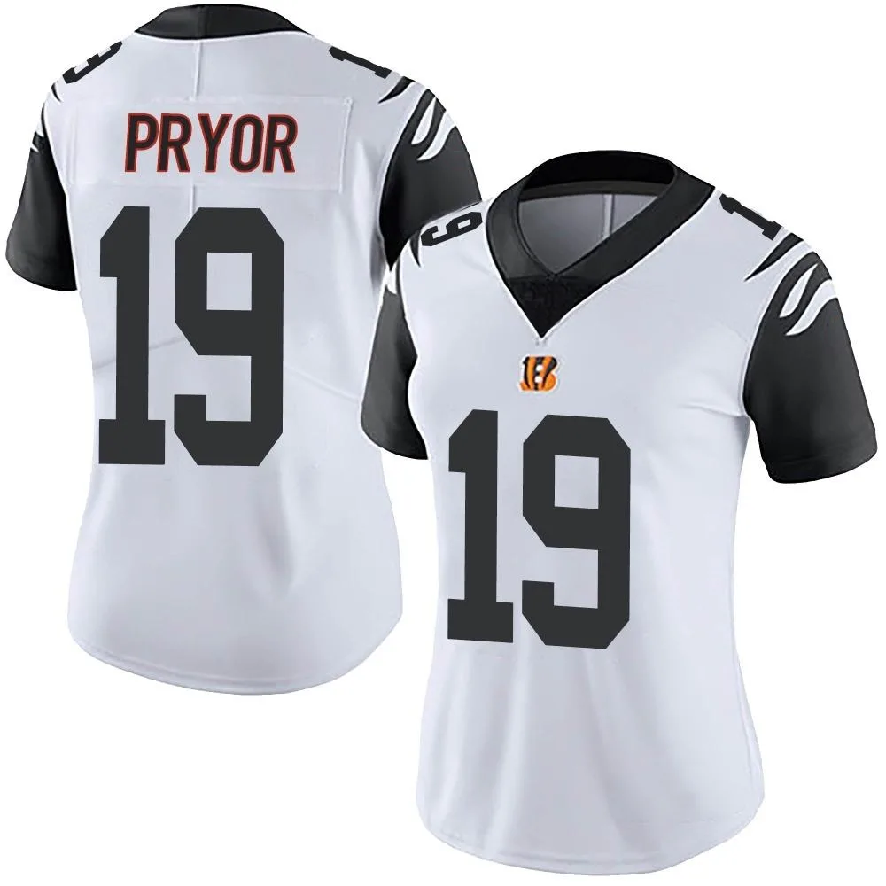 Women's Cincinnati Bengals Kendric Pryor Nike Color Rush Vapor Untouchable Limited White Jersey Women's Cincinnati Bengals Kendric Pryor Nike Color Rush Vapor Untouchable Limited White Jersey