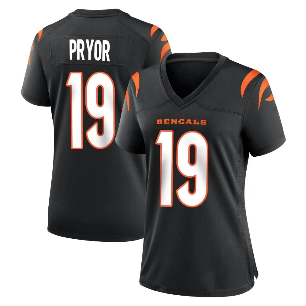 Women's Cincinnati Bengals Kendric Pryor Nike Team Color Game Black Jersey Women's Cincinnati Bengals Kendric Pryor Nike Team Color Game Black Jersey