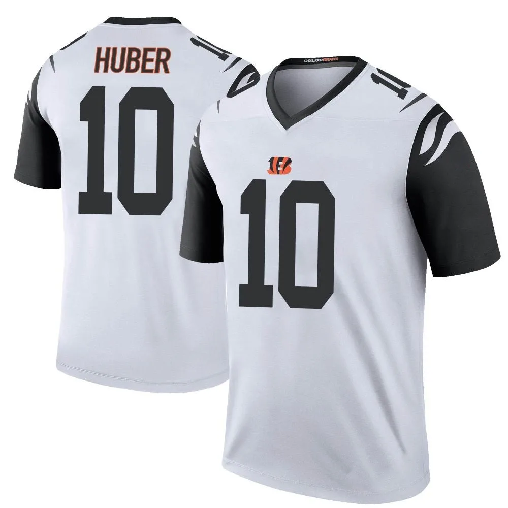 Men's Cincinnati Bengals Kevin Huber Nike Color Rush Legend White Jersey Men's Cincinnati Bengals Kevin Huber Nike Color Rush Legend White Jersey