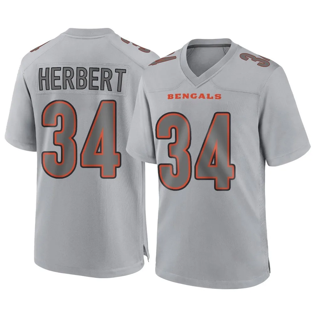 Men's Cincinnati Bengals Khalil Herbert Nike Atmosphere Fashion Game Gray Jersey Men's Cincinnati Bengals Khalil Herbert Nike Atmosphere Fashion Game Gray Jersey