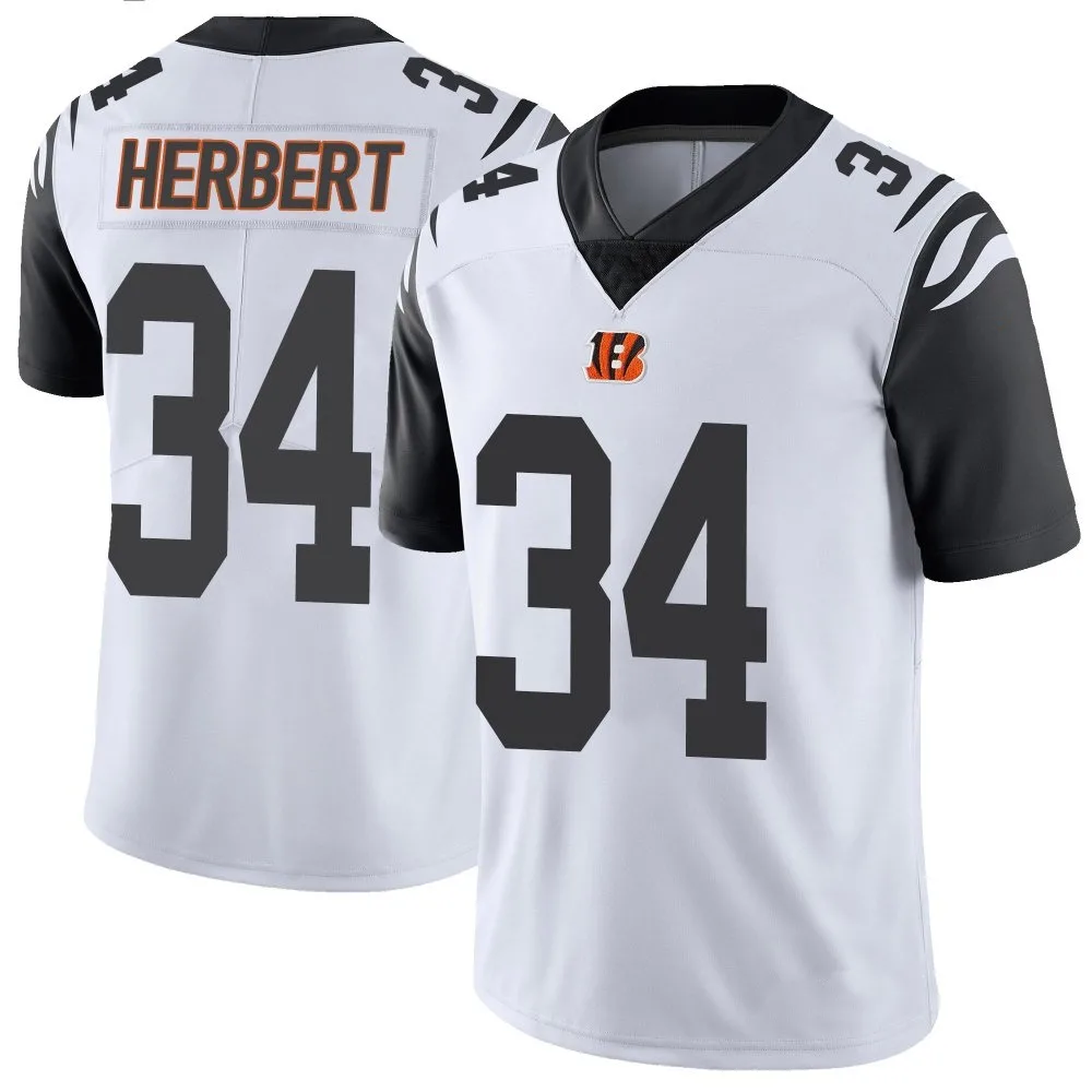 Youth Cincinnati Bengals Khalil Herbert Nike Color Rush Vapor Untouchable Limited White Jersey Youth Cincinnati Bengals Khalil Herbert Nike Color Rush Vapor Untouchable Limited White Jersey