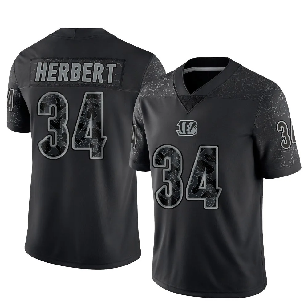 Youth Cincinnati Bengals Khalil Herbert Nike Reflective Limited Black Jersey Youth Cincinnati Bengals Khalil Herbert Nike Reflective Limited Black Jersey