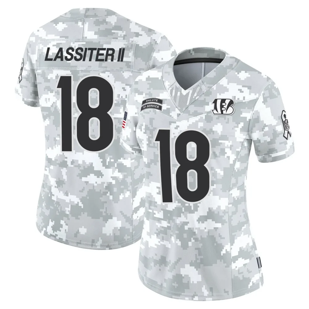 Women's Cincinnati Bengals Kwamie Lassiter Ii Nike 2024 Salute to Service Limited Arctic Camo Jersey Women's Cincinnati Bengals Kwamie Lassiter Ii Nike 2024 Salute to Service Limited Arctic Camo Jersey